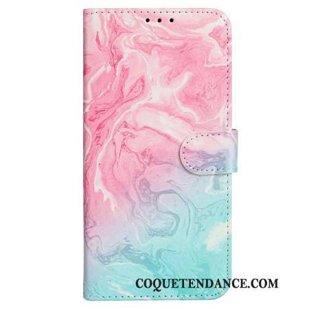 Housse iPhone 16 Plus Marbre Rose Vert