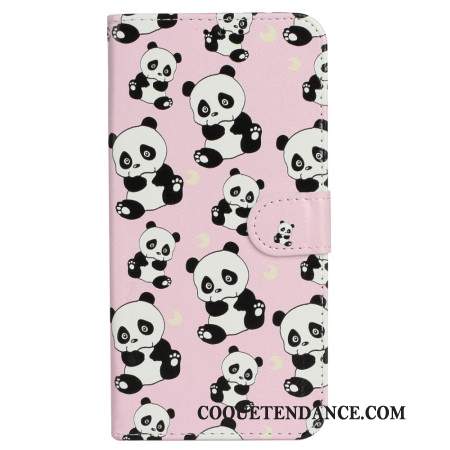 Housse iPhone 16 Plus Pandas à Lanière