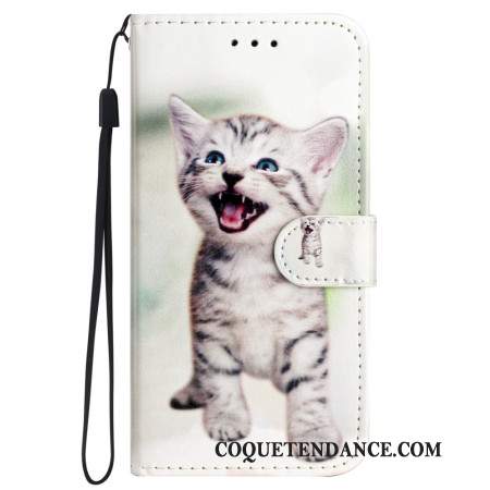 Housse iPhone 16 Pro Max Petit Chat à Lanière