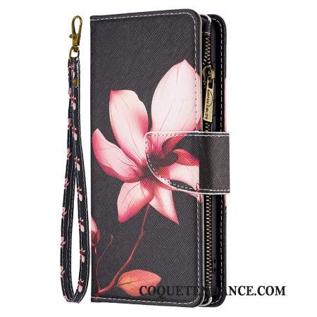 Housse iPhone 16 Pro Portefeuille Lotus