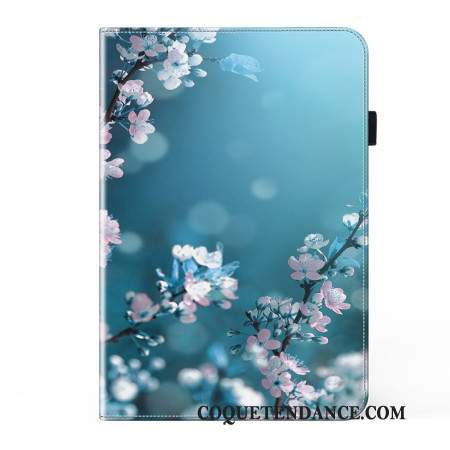 Étui Samsung Galaxy Tab S9 Plus / S9 FE Plus Fleurs de Prunier